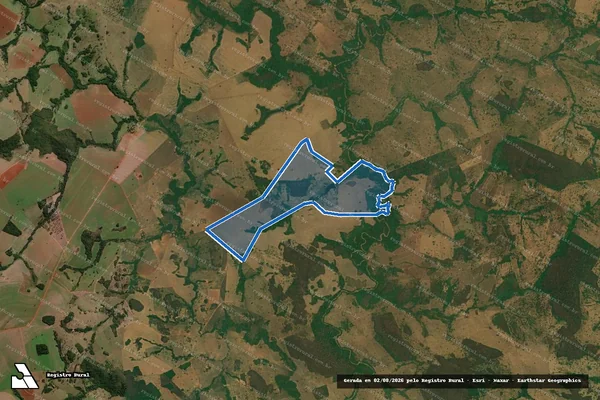 Imagem de satélite de FAZENDA DOURADOS em Mairipotaba - GO