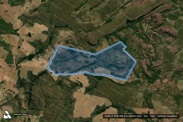 Imagem de satélite de Fazenda Araguainha - Mat. 4.909 ? Parte A em Araguainha - MT