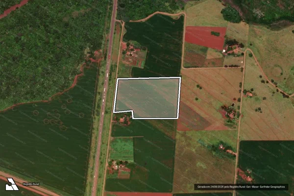 Imagem de satélite de LOTE 03 ? PROJETO DE ASSENTAMENTO SUCESSO - GLEBA A em Nova Alvorada do Sul - MS