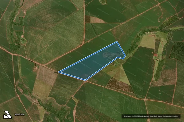 Imagem de satélite de Fazenda do Futuro - Parte 1 em Laguna Carapã - MS