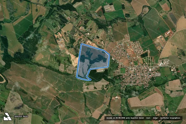 Imagem de satélite de SITIO SÃO JOSE - Parte 1 em Guapirama - PR