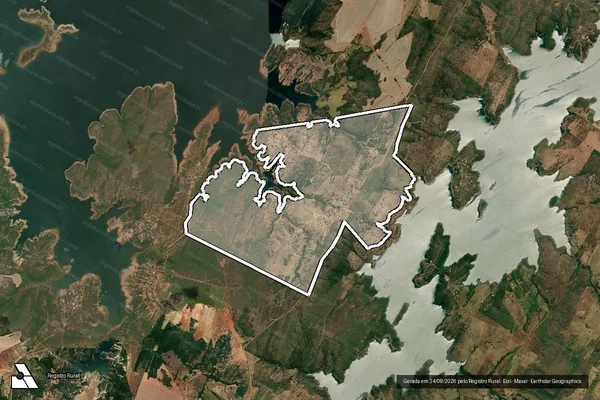 Imagem de satélite de FAZENDA SÃO JOAO ? CORREGO DA ILHA - GLEBA-02 em Niquelândia - GO