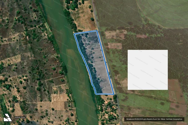 Imagem de satélite de Fazenda Salinas - Gleba 01 em Matias Cardoso - MG