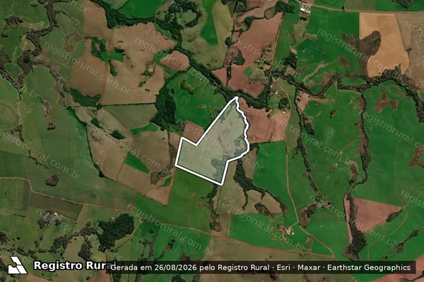 Imagem de satélite de Fazenda Santa Rita - Parcela 1 em Soledade - RS