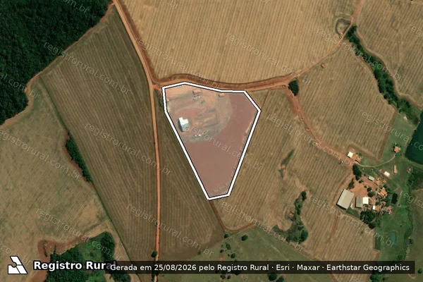 Imagem de satélite de FAZENDA ESPERANÇA - Gleba 02 em São João da Paraúna - GO