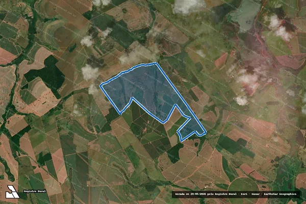 Imagem de satélite de FAZENDA AGUA VERMELHA / Parte 1 em Fernandópolis - SP