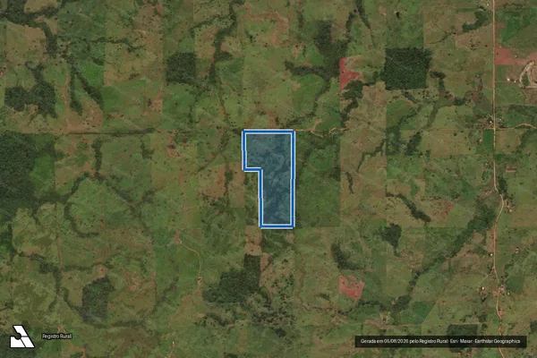 Imagem de satélite de Sítio Alvorada, Lote Rural 06, Gleba 23, PIC PAR - LOTE 06-Desmembrado em Corumbiara - RO