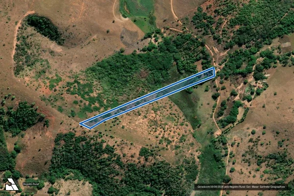 Imagem de satélite de FAZENDA CORREGO BARREIRAO  - Parte 2 em Campanário - MG