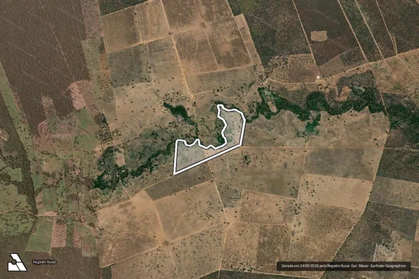 Imagem de satélite de FAZENDA LAGOA DOS PORCOS I - Parte 1 em Manga - MG