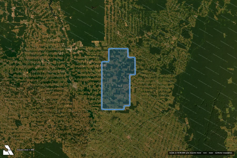 Imagem aérea do item B