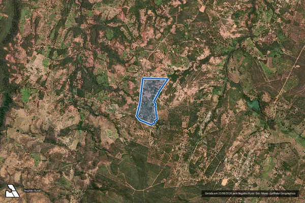 Imagem de satélite de FAZENDA ANGICOS  - Parte 1 em Brasília de Minas - MG