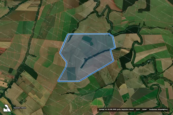 Imagem de satélite de Fazenda Nossa Senhora Aparecida - Parcela 1 em Cruzeiro do Sul - PR