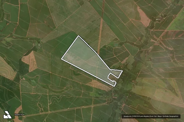 Imagem de satélite de FAZENDA SANTA LUZIA - GLEBA A em Promissão - SP