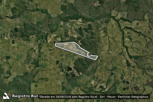 Imagem de satélite de Fazenda São Roque / Parte 2 - PARTE 1 em Porto Murtinho - MS