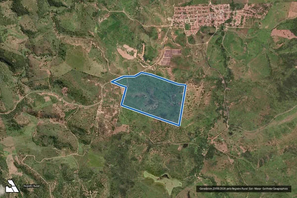 Imagem de satélite de FAZENDA HORIZONTE - Parte 1 em Rio do Prado - MG