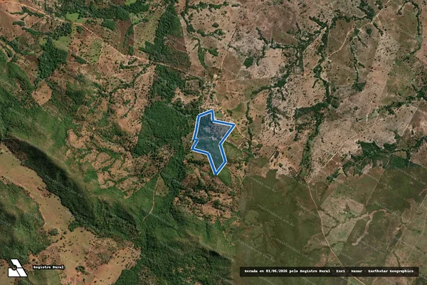 Imagem de satélite de FAZENDA SANTA RITA OU JEROAQUARA - ÁREA 01 em Faina - GO