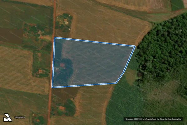 Imagem de satélite de P. A. Itamarati II (Gleba G) - Lote 1451 em Ponta Porã - MS