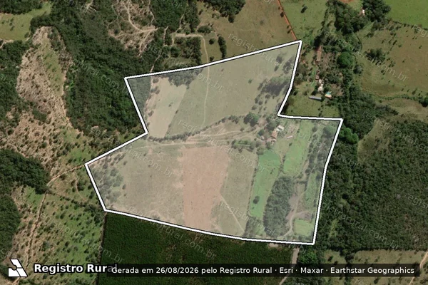 Imagem de satélite de FAZENDA DO SAPE - Parte 1 em Bom Despacho - MG