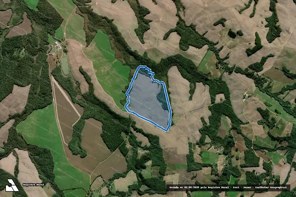 Imagem de satélite de Fazenda Recanto - GLEBA-F1 em Palmeira - PR