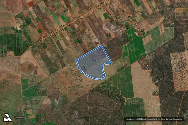 Imagem de satélite de FAZENDA CACHOEIRA DO SALTO - PARTE 1 - Parcela 1 em Jaíba - MG