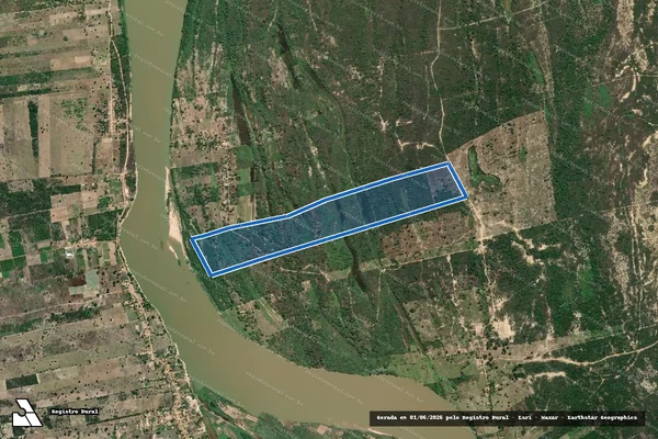 Imagem de satélite de FAZENDA ANDORINHAS - GLEBA 02 em Ibotirama - BA