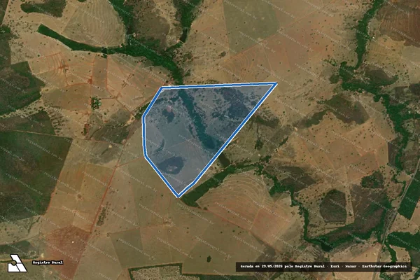 Imagem de satélite de Fazenda Santa Filomena das Águas - Gleba A em Barra do Garças - MT