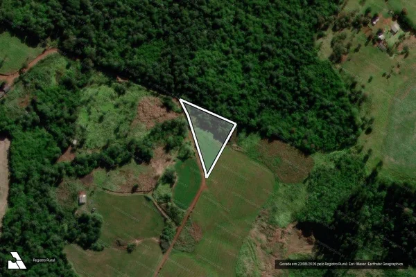 Imagem de satélite de Lote 287 ? Projeto de Assentamento Marcos Freire - Matrícula L287 P4 em Rio Bonito do Iguaçu - PR