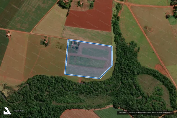 Imagem de satélite de LOTE 87 ? PROJETO DE ASSENTAMENTO LAGOA AZUL - LOTE_87 em Rio Brilhante - MS