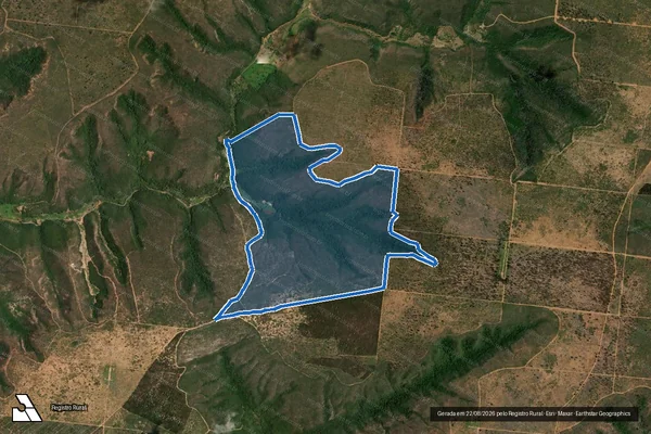 Imagem de satélite de Fazenda Castanho Areião, Canto do Fogo e Buraquinho da Fazenda Castanho - Gleba 02 em São João do Paraíso - MG