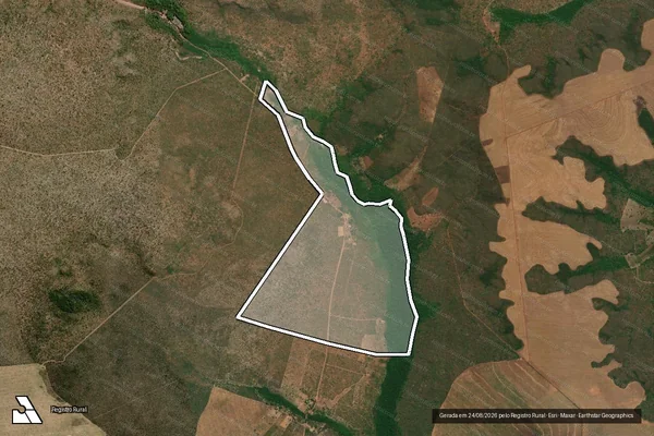 Imagem de satélite de FAZENDA MÃE E FILHOS - PARTE 8 em São Raimundo das Mangabeiras - MA
