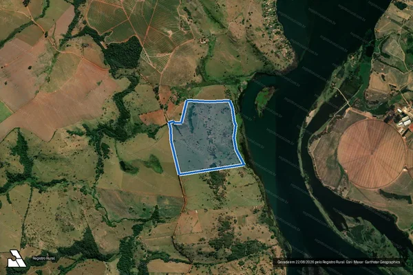 Imagem de satélite de Fazenda São José da Bocaina - Parte 3 em Passos - MG