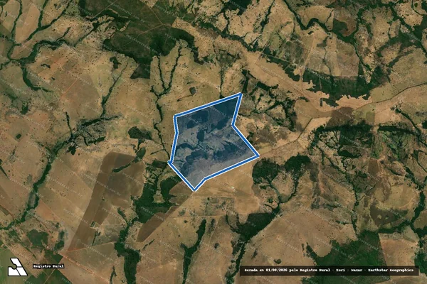 Imagem de satélite de FAZENDA SAN MARINO II - 001 em Jussara - GO