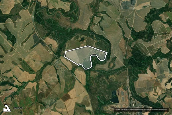 Imagem de satélite de Sítio Vazeao - GLEBA B em Piracicaba - SP