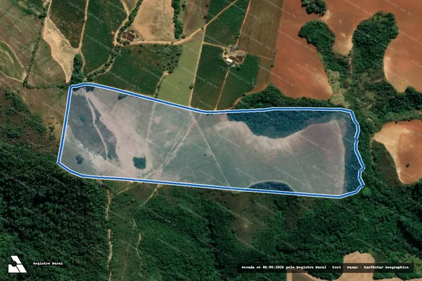 Imagem de satélite de Fazenda Boa Vista - PARCELA 1 em Ilicínea - MG