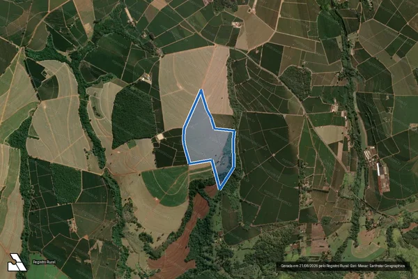 Imagem de satélite de Fazenda São Lucas em Franca - SP