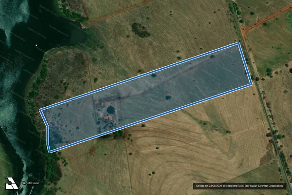 Imagem de satélite de Fazenda Alvorada - GLEBA C em Santa Albertina - SP