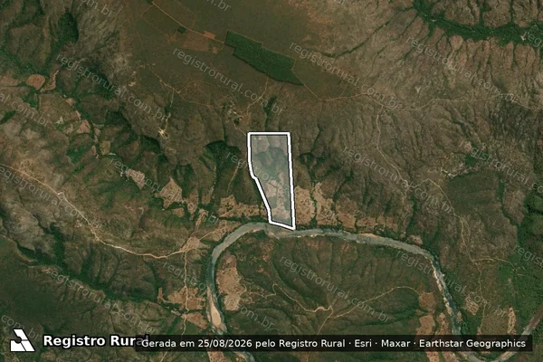 Imagem de satélite de FAZENDA DOIS CANAL ? PARTE - Parte 1 em Bocaiúva - MG