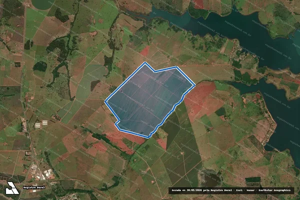 Imagem de satélite de Fazenda Nossa Senhora Aparecida - Parte 1 em Aparecida do Taboado - MS