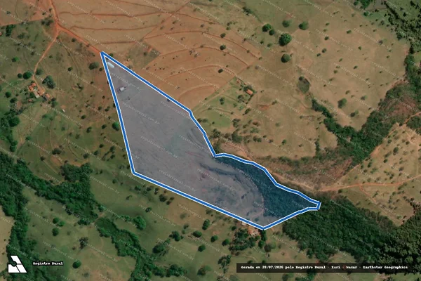 Imagem de satélite de FAZENDA SANTA LUZIA - Gleba 02 em Prata - MG