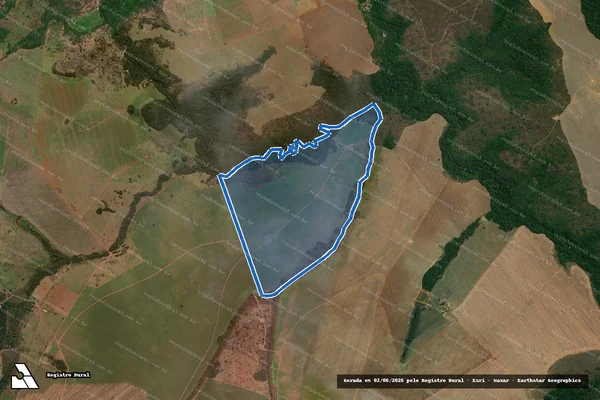 Imagem de satélite de FAZENDA BOA VISTA - 001 em Caldas Novas - GO