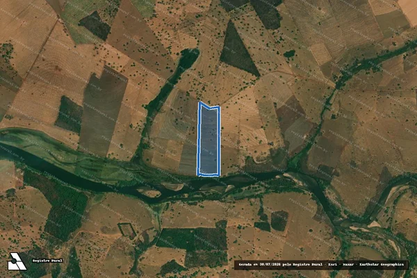 Imagem de satélite de FAZENDA VERTENTINHA - Gleba 04 em Ipiaçu - MG