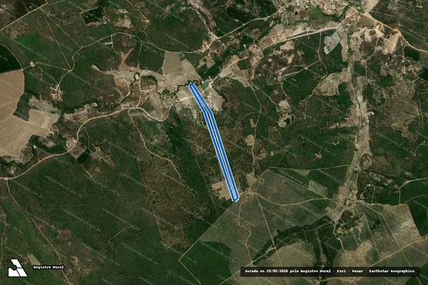 Imagem de satélite de Fazenda Passagem do Mosquito - Gleba 02 em Águas Vermelhas - MG