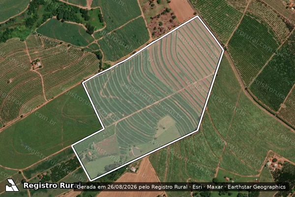 Imagem de satélite de Sitio Talismã - Área Total em Pirangi - SP