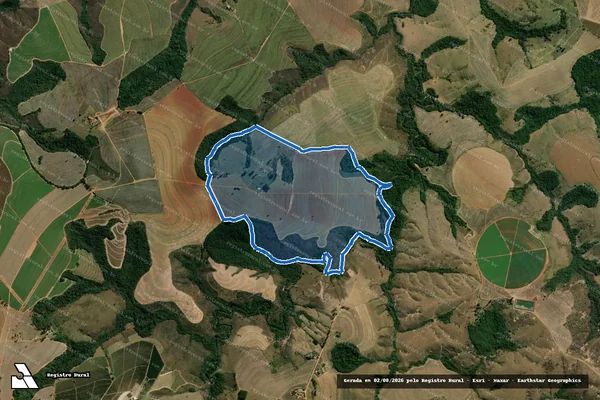 Imagem de satélite de FAZENDA TAQUARAL E INVEJOSA - Parte 1 em Perdizes - MG