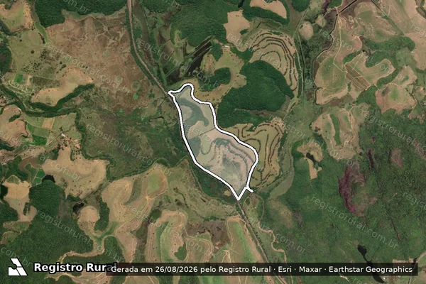 Imagem de satélite de FAZENDA REUNIDAS SALLES RAMOS em Serra - ES