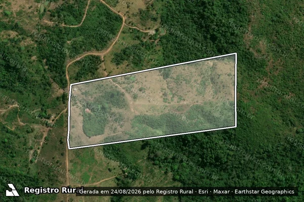 Imagem de satélite de PA JERUSALÉM ? LOTE 37 - Parcela 1 em Marabá - PA