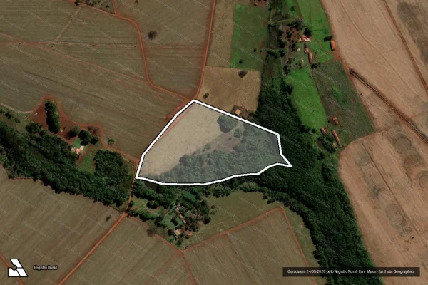 Imagem de satélite de FAZENDA LAGE, LUGAR ÁGUA BRANCA - Gleba 03 em Rio Verde - GO