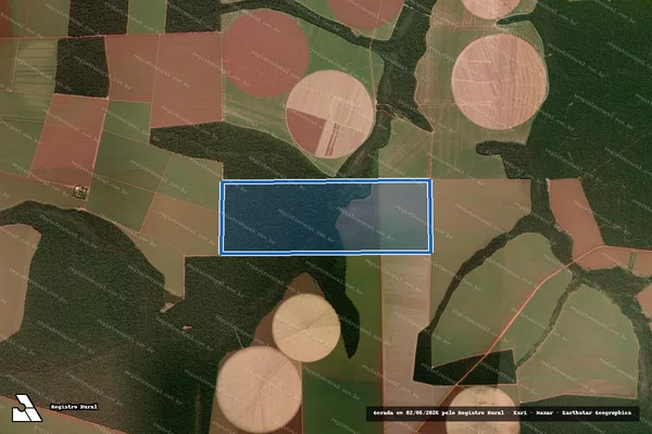 Imagem de satélite de FAZENDA POR DO SOL - 8463 em Porto dos Gaúchos - MT