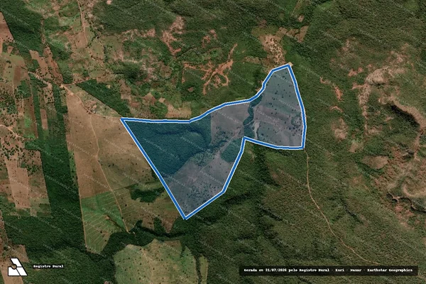 Imagem de satélite de FAZENDA BAIXÃO DO RANCHO - DATA PÉ DE SERRA - PARCELA 001 em Lagoa do Mato - MA