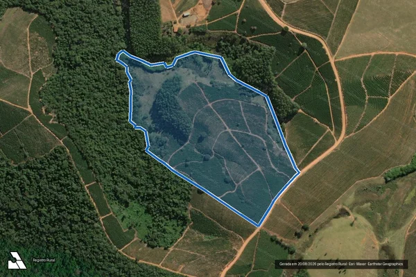 Imagem de satélite de FAZENDA DO IMBÉ - Gleba 4 em Conceição da Aparecida - MG
